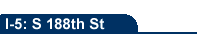 I-5 @ S 188th St
